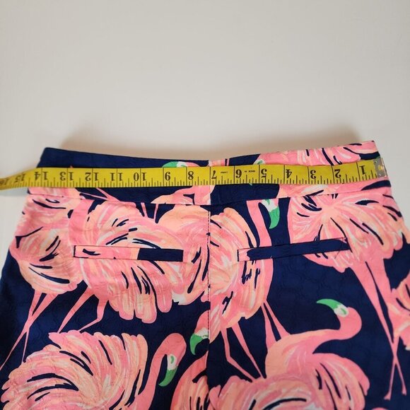Lilly Pulitzer Flamingo shorts sz 00 summer beach - Picture 7 of 8